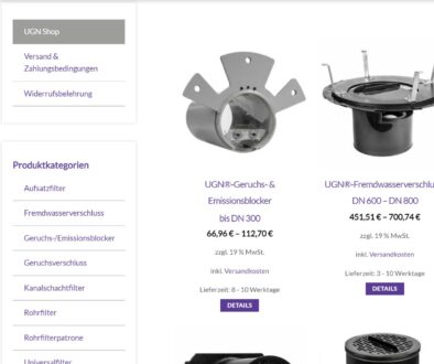 Onlineshop für Filter und Filterzubehör